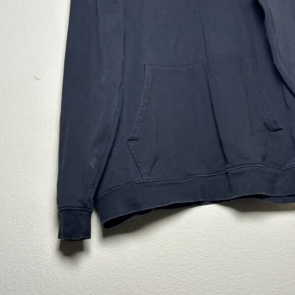 Y2K CSG Black Heavyweight Minimal Hoodie Men 3XL Casual Gymwear Tall Sweater - Picture 10 of 12